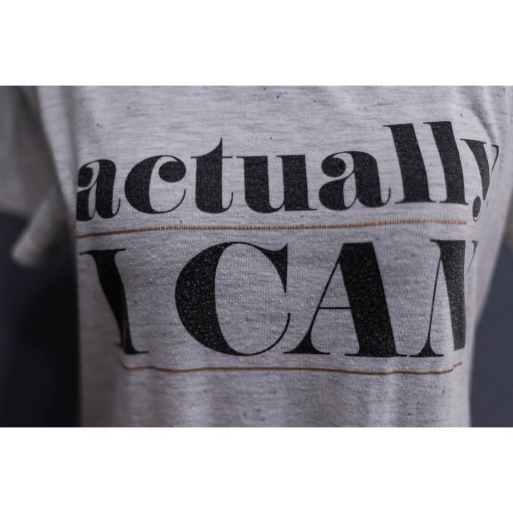 Apt. 9 "Actually I Can" Graphic T-Shirt, Size Small - Picture 3 of 3